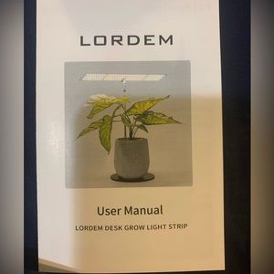 Desk grow light strip